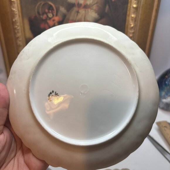 6 Hand Painted Plates Wetland Scenes Vtg J.P. Limoges France 6”W - Picture 14 of 16